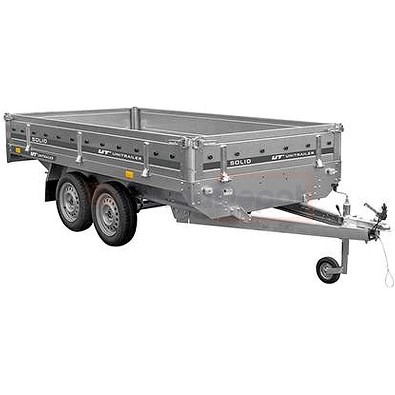 Remolque 2 ejes 750 kg UNITRAILER SOLID 300/2 – Estable y versátil