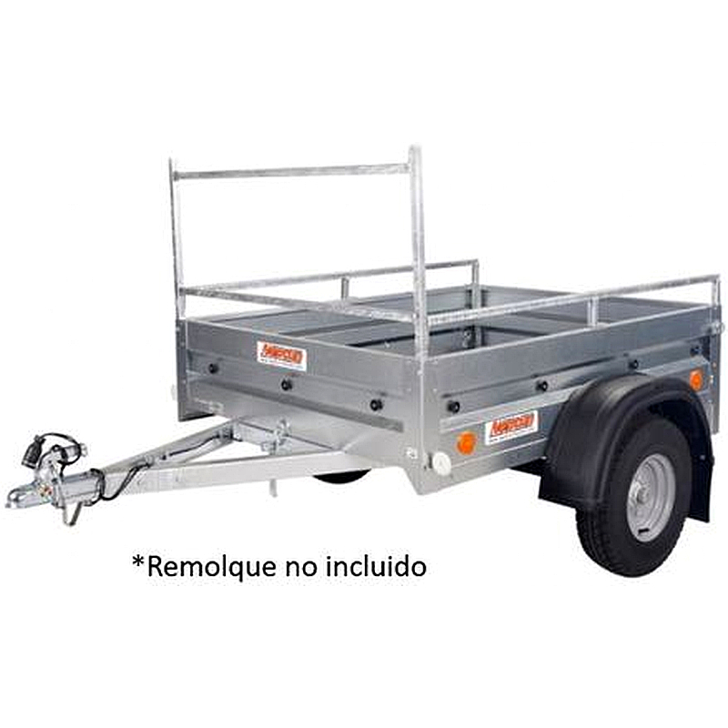 Kit portaescaleras y barandilla para remolque 208x120 cm