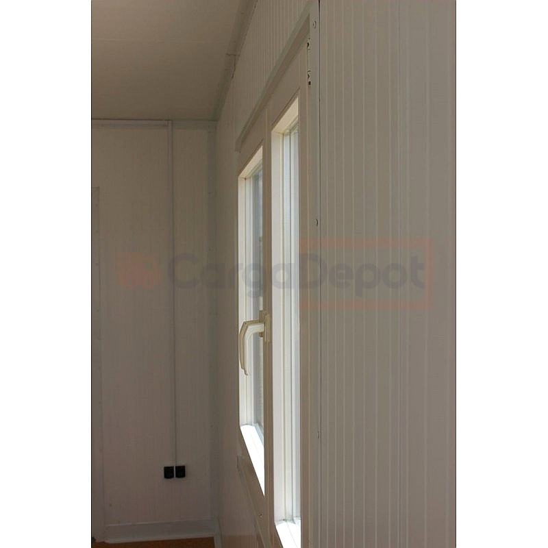 Contenedor de oficina 4,5x2,5 m con luz y carga fácil instalada - Imagen 6
