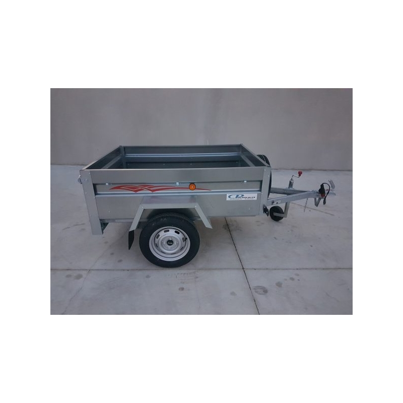 CP 160x120 Remolque de Carga Galvanizado 600kg 1 Eje