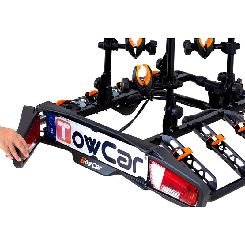 Portabicicletas Towcar T4 para 4 bicis, abatible y antirrobo - Imagen 6