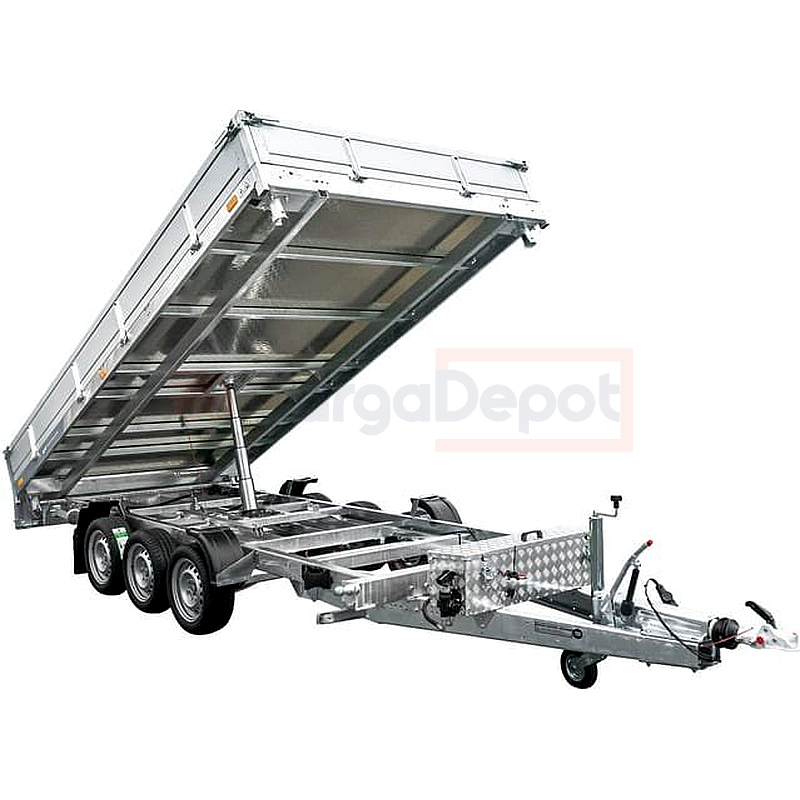 Remolque basculante hidráulico 3 ejes 400x200 mm 3500 kg TASKER