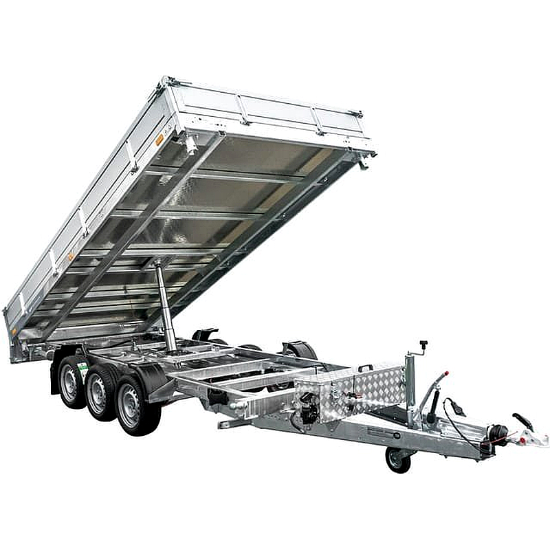 Remolque basculante hidráulico 3 ejes 400x200 mm 3500 kg TASKER