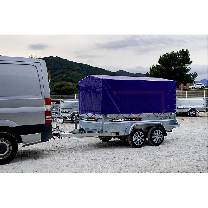 ROBUST R8 Remolque de carga reforzado 2 ejes MMA 1500kg, 253x134x50cm - Imagen 19