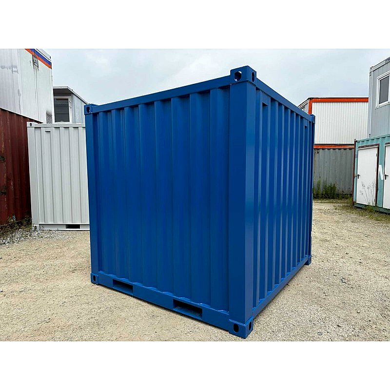 Contenedor marítimo de 8 pies DV azul RAL 5010 – 218,5x242x222 cm