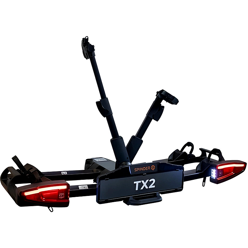 Portabicicletas Spinder TX2 para 2 bicis, abatible y plegable - Imagen 3