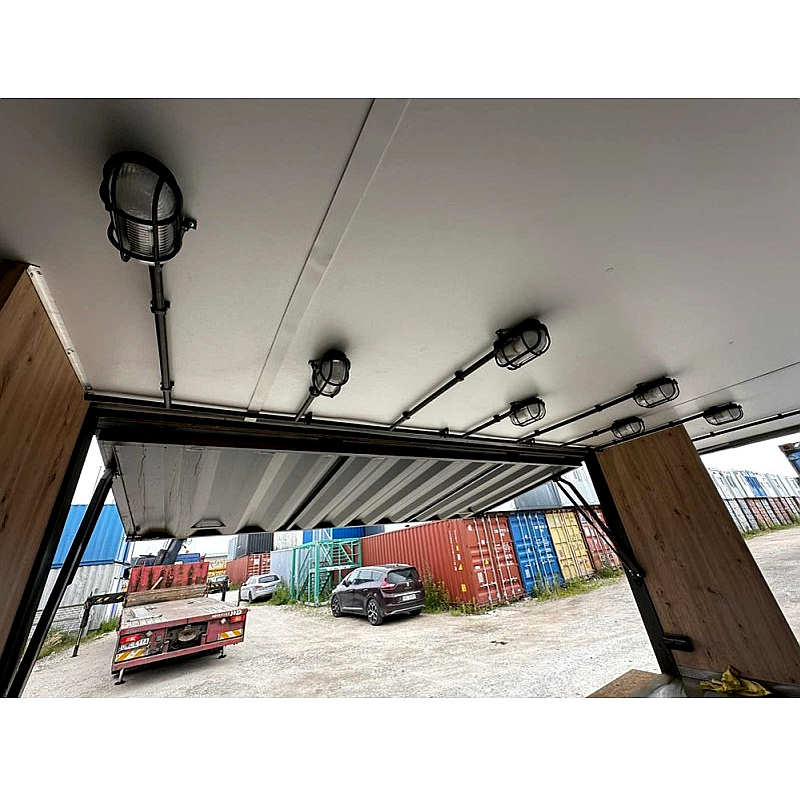 Contenedor Catering 20 HC 15 m² con paredes laterales elevables - Imagen 7