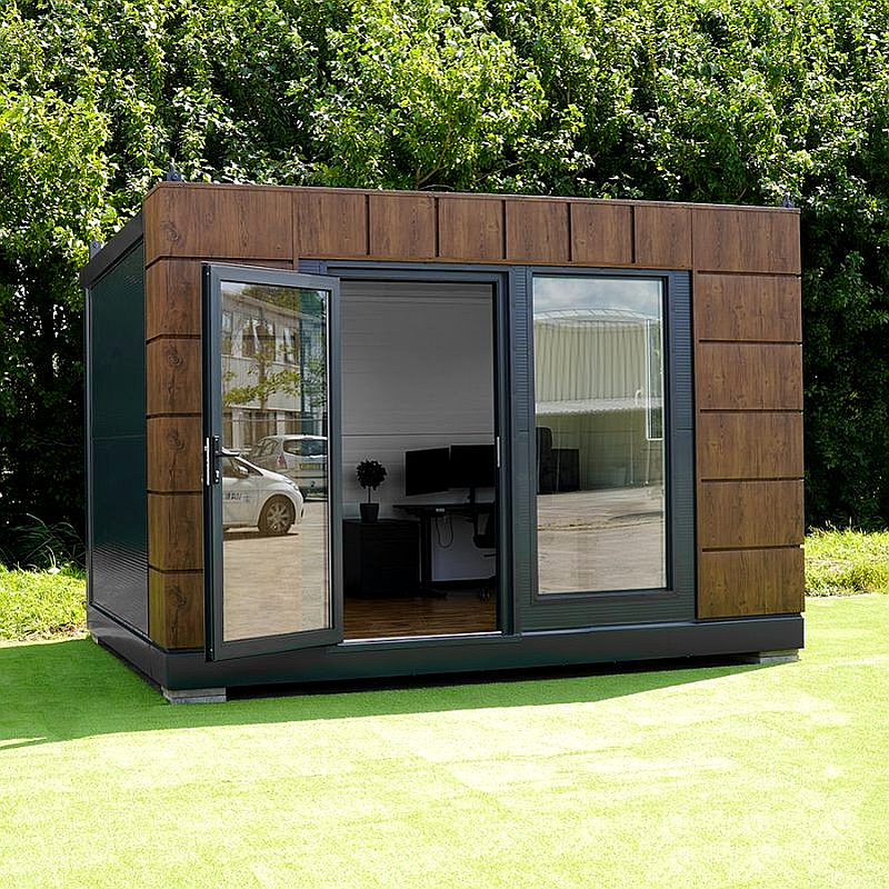 Unidad modular Helsinki 4x3 m RAL 7016, interior blanco y aislada - Imagen 6