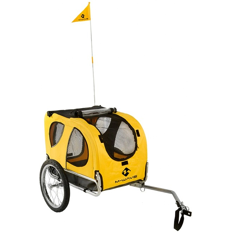 Remolque M-WAVE Stalwart Pet para perro, transporte seguro mascotas