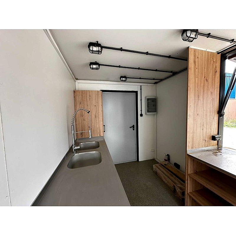Contenedor Catering 20 HC 15 m² con paredes laterales elevables - Imagen 10
