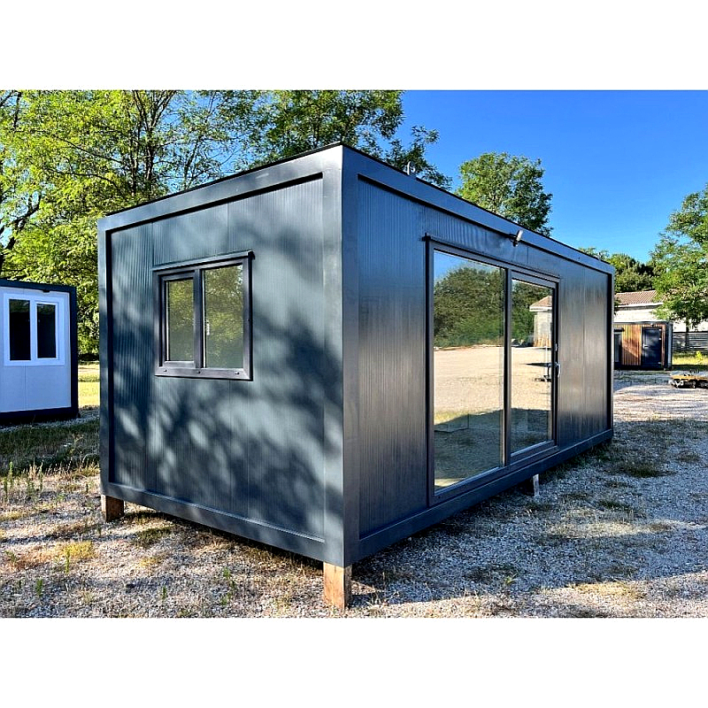 Contenedor modular nuevo 20m², opciones variadas y acabados premium