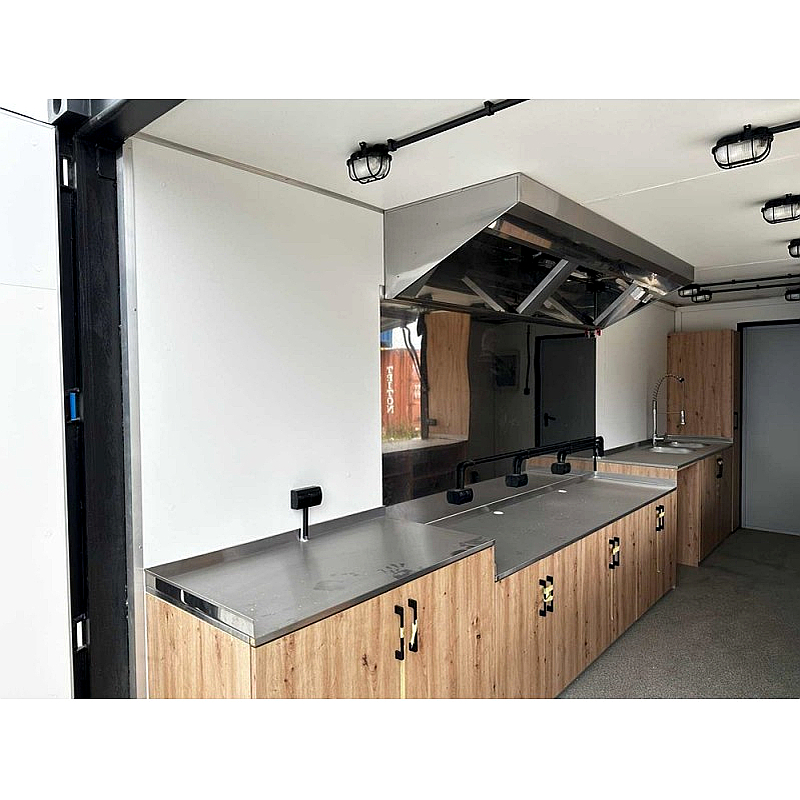Contenedor Catering 20 HC 15 m² con paredes laterales elevables - Imagen 6