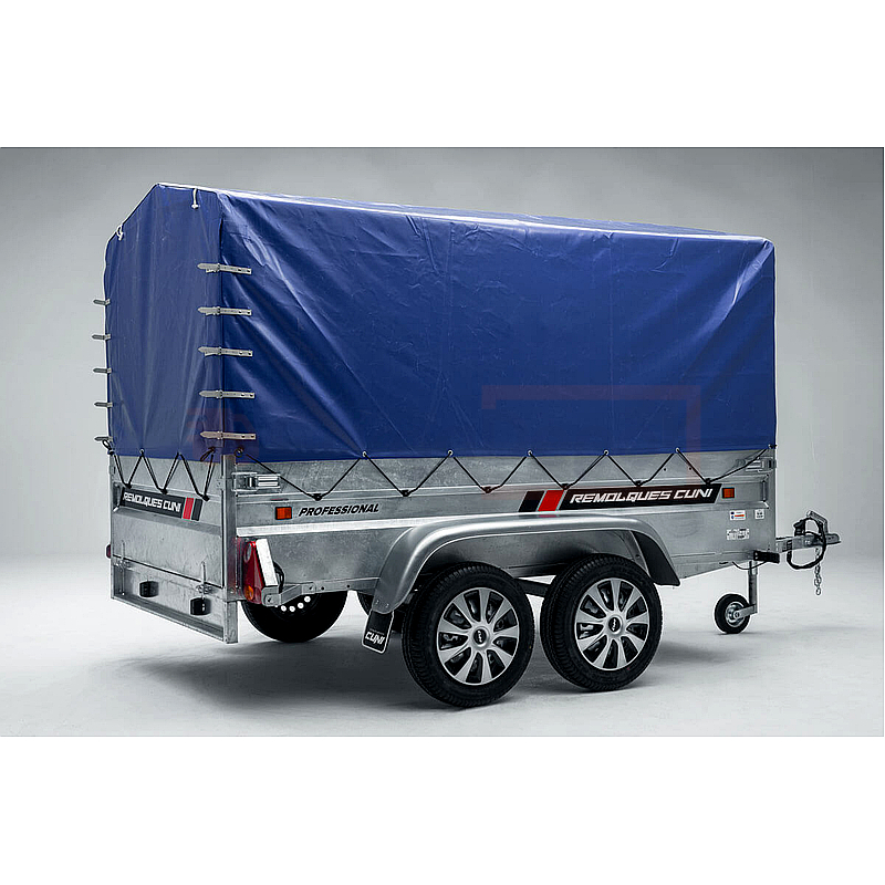 ROBUST R8 Remolque de carga reforzado 2 ejes MMA 1500kg, 253x134x50cm - Imagen 17