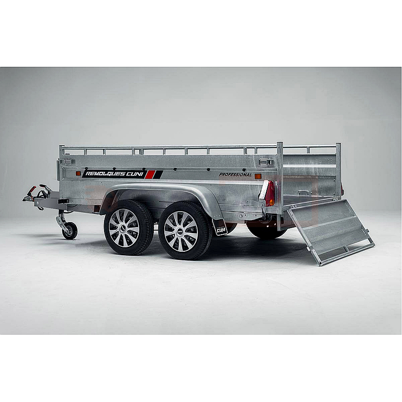 ROBUST R8 Remolque de carga reforzado 2 ejes MMA 1500kg, 253x134x50cm - Imagen 2