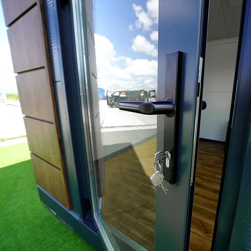 Unidad modular Helsinki 4x3 m RAL 7016, interior blanco y aislada - Imagen 3