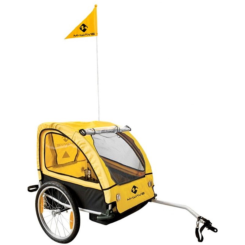 Remolque M-WAVE Stalwart Kid para 2 niños, equipaje y suspensión