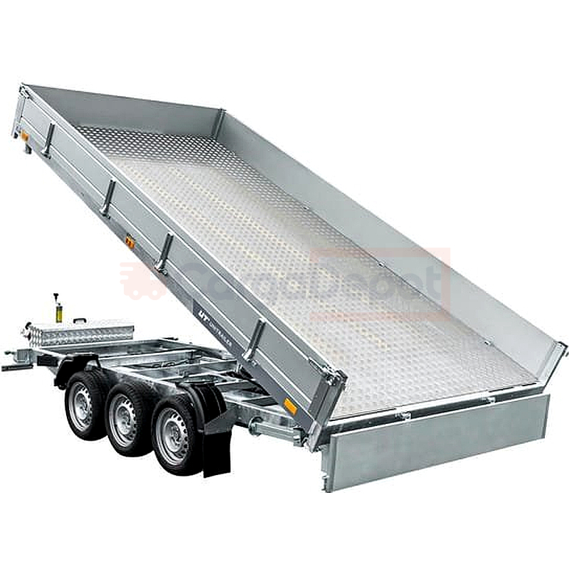 Remolque basculante hidráulico 3 ejes 6m 3500kg UNITRAILER TASKER
