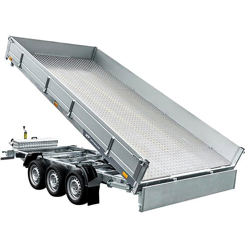 Remolque basculante hidráulico 3 ejes 6m 3500kg UNITRAILER TASKER