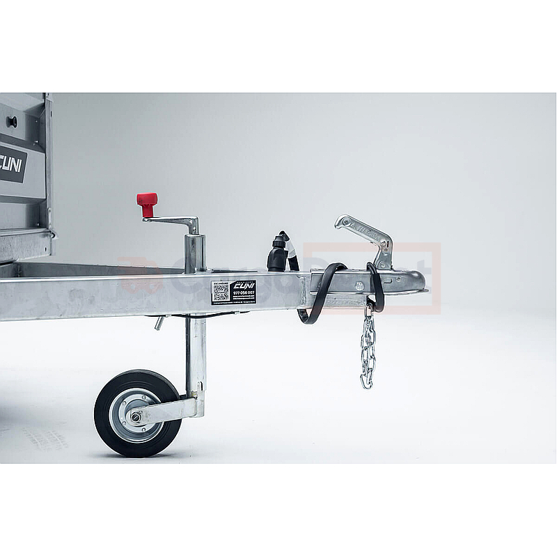 Remolque de carga Cuni 240 PRO - 2 ejes - 750 kg con freno de inercia - Imagen 17