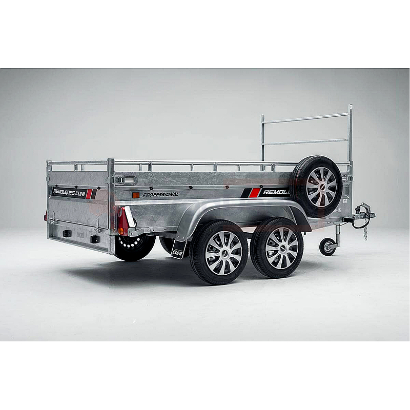 ROBUST R8 Remolque de carga reforzado 2 ejes MMA 1500kg, 253x134x50cm - Imagen 15