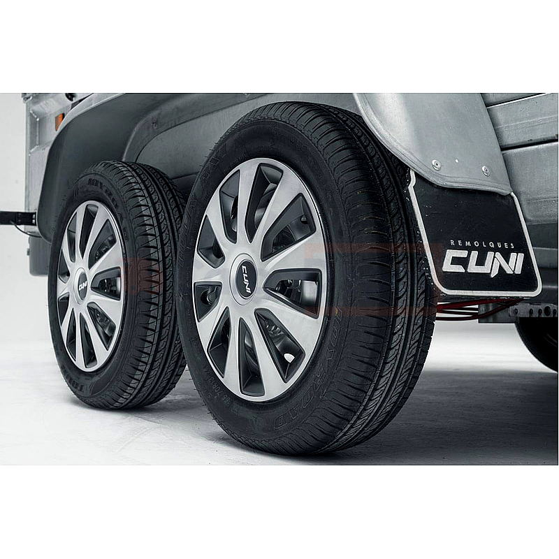 ROBUST R8 Remolque de carga reforzado 2 ejes MMA 1500kg, 253x134x50cm - Imagen 12