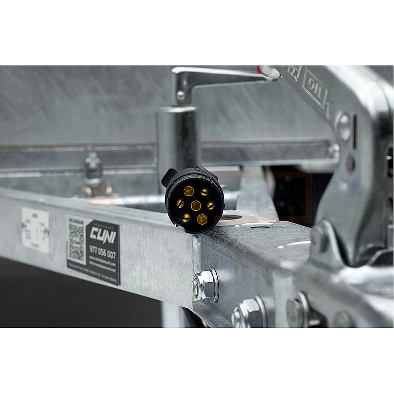 Remolque de carga Cuni 240 PRO - 2 ejes - 750 kg con freno de inercia - Imagen 12