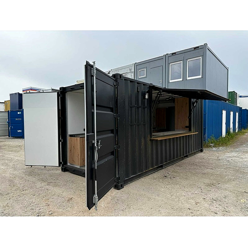 Contenedor Catering 20 HC 15 m² con paredes laterales elevables - Imagen 19