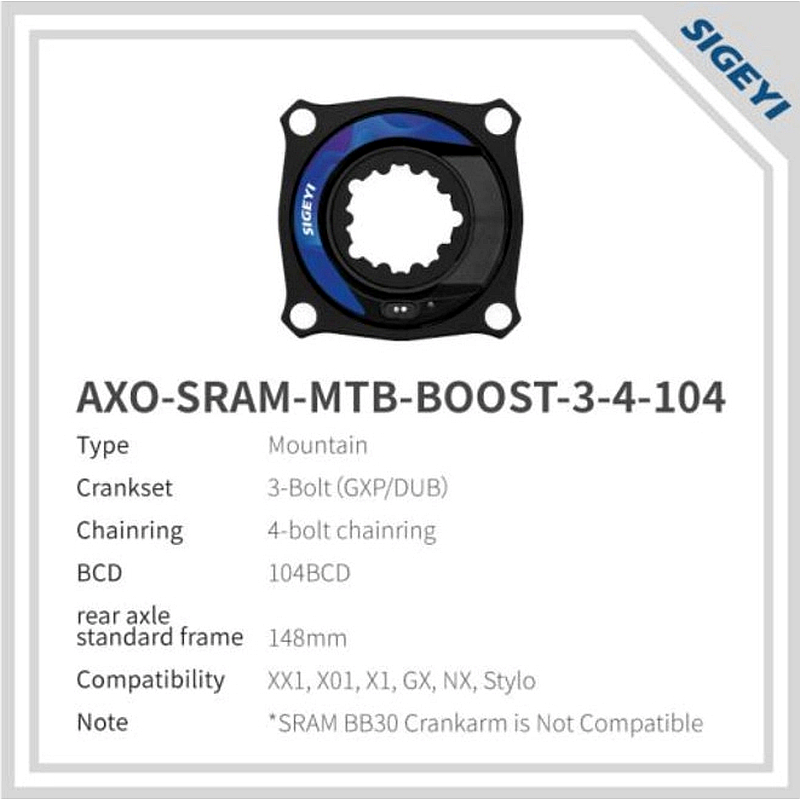 Potenciómetro Sigeyi Axo SRAM MTB 3-4-104BCD BOOST para montaña