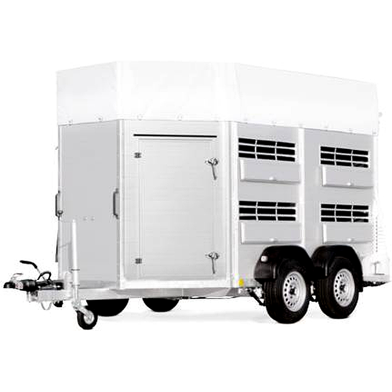 Remolque ganadero Böckmann VA 3520/35 de aluminio, 3500 kg