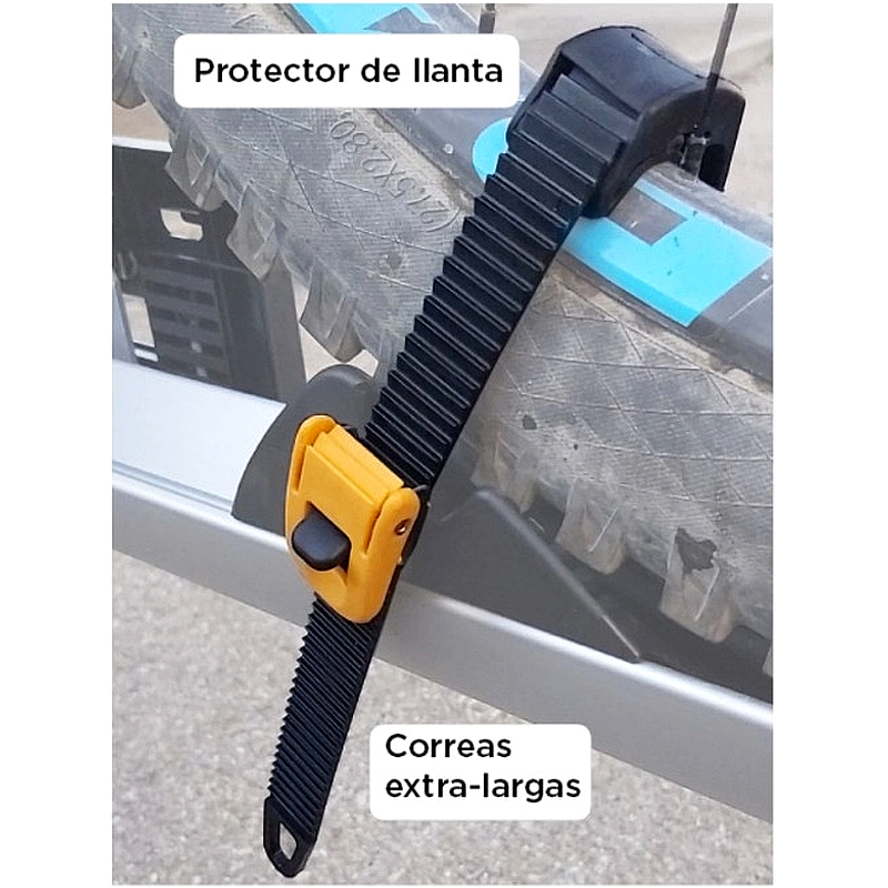 Portabicicletas Spinder TX2 para 2 bicis, abatible y plegable - Imagen 11