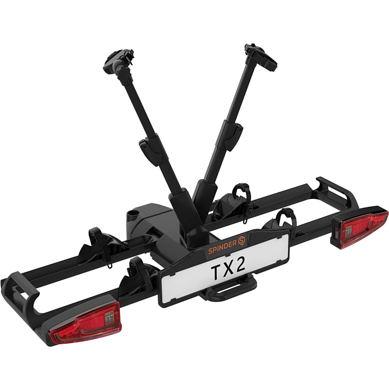 Portabicicletas Spinder TX2 para 2 bicis, abatible y plegable - Imagen 4