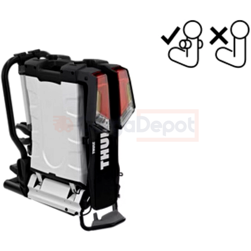 Portabicicletas Thule EasyFold XT F 965 para 2 bicis, 13 pines - Imagen 4